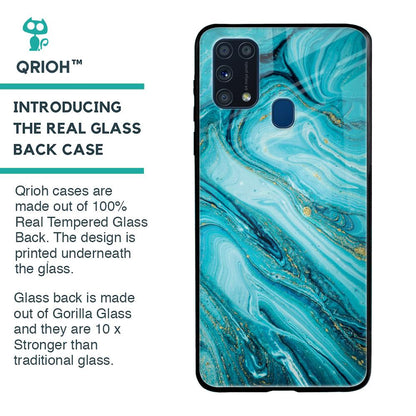Ocean Marble Glass Case for Samsung Galaxy M31 Prime