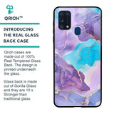 Alcohol ink Marble Glass Case for Samsung Galaxy M31 Prime