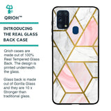 Geometrical Marble Glass Case for Samsung Galaxy M31 Prime