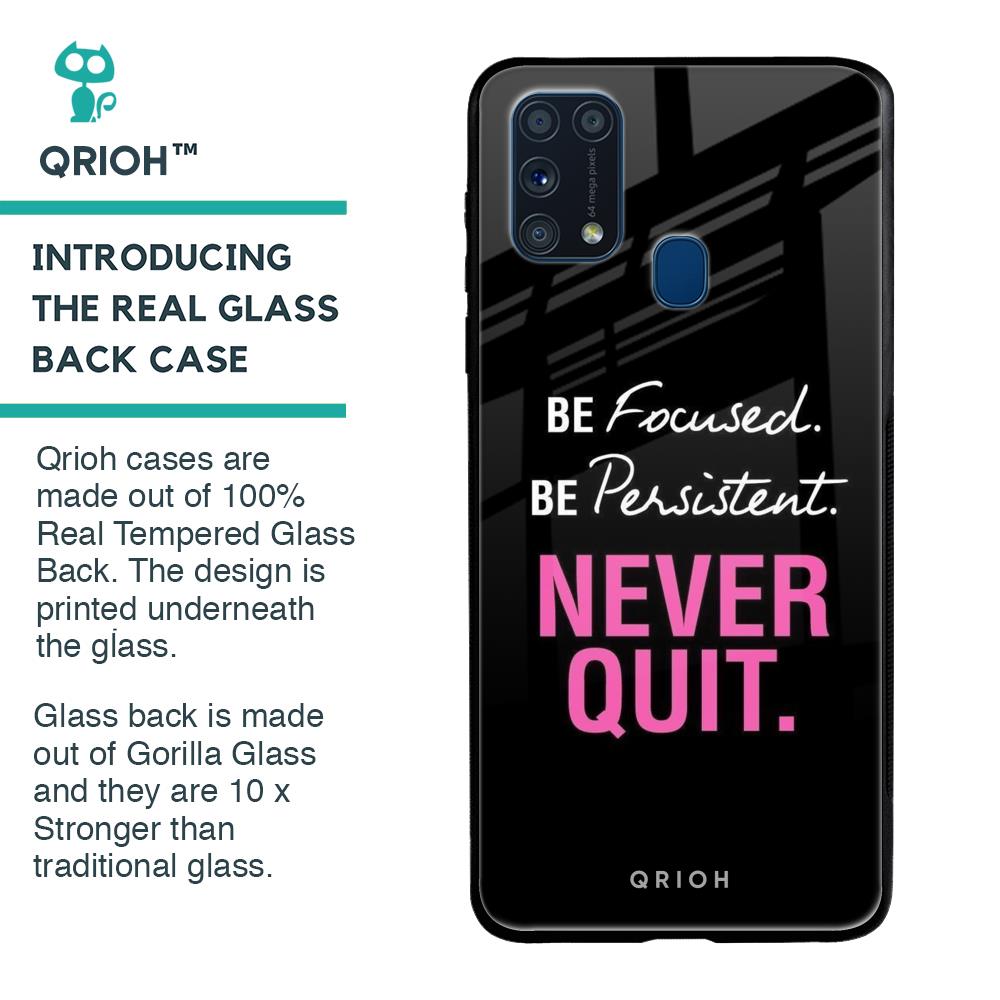 Be Focused Glass case for Samsung Galaxy M31 Prime