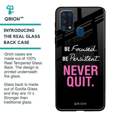 Be Focused Glass case for Samsung Galaxy M31 Prime
