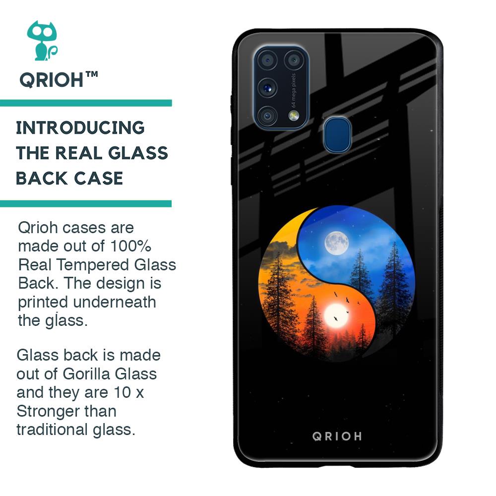 Yin Yang Balance Glass Case for Samsung Galaxy M31 Prime