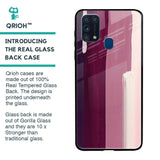 Brush Stroke Art Glass Case for Samsung Galaxy M31 Prime