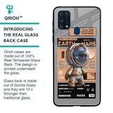 Space Ticket Glass Case for Samsung Galaxy M31 Prime