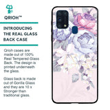 Elegant Floral Glass case for Samsung Galaxy M31 Prime