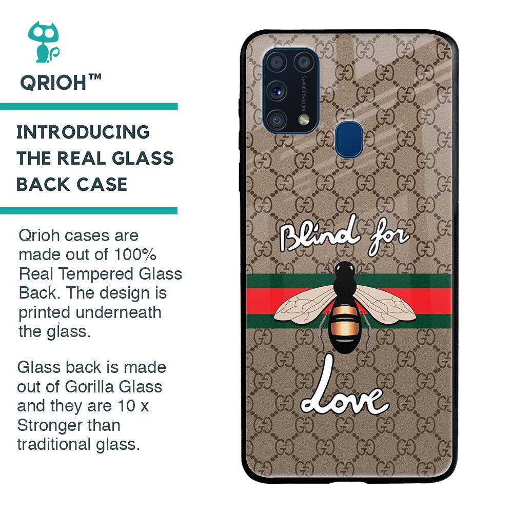 Blind For Love Glass case for Samsung Galaxy M31 Prime