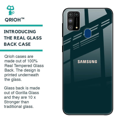Hunter Green Glass Case For Samsung Galaxy M31 Prime