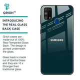 Hunter Green Glass Case For Samsung Galaxy M31 Prime
