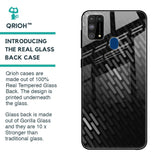 Dark Abstract Pattern Glass Case For Samsung Galaxy M31 Prime