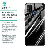 Black & Grey Gradient Glass Case For Samsung Galaxy M31 Prime