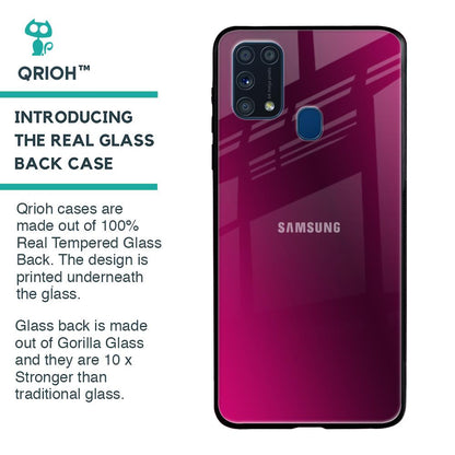 Pink Burst Glass Case for Samsung Galaxy M31 Prime