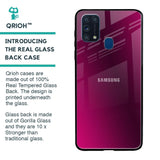 Pink Burst Glass Case for Samsung Galaxy M31 Prime