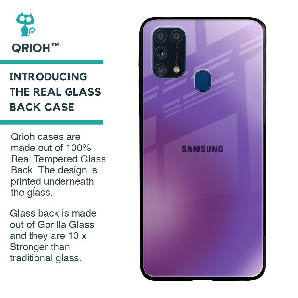 Ultraviolet Gradient Glass Case for Samsung Galaxy M31 Prime