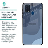 Navy Blue Ombre Glass Case for Samsung Galaxy M31 Prime