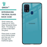 Oceanic Turquiose Glass Case for Samsung Galaxy M31 Prime
