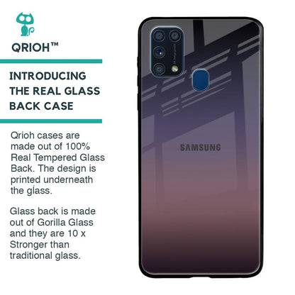 Grey Ombre Glass Case for Samsung Galaxy M31 Prime