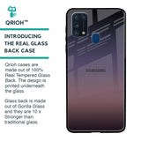 Grey Ombre Glass Case for Samsung Galaxy M31 Prime