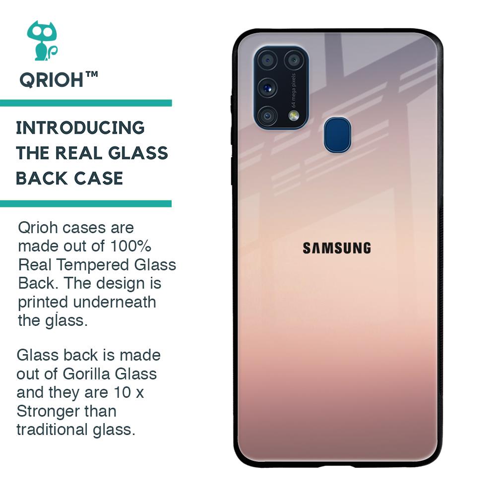 Golden Mauve Glass Case for Samsung Galaxy M31 Prime
