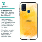 Rustic Orange Glass Case for Samsung Galaxy M31 Prime