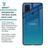 Celestial Blue Glass Case For Samsung Galaxy M31 Prime