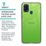 Paradise Green Glass Case For Samsung Galaxy M31 Prime