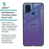 Indigo Pastel Glass Case For Samsung Galaxy M31 Prime