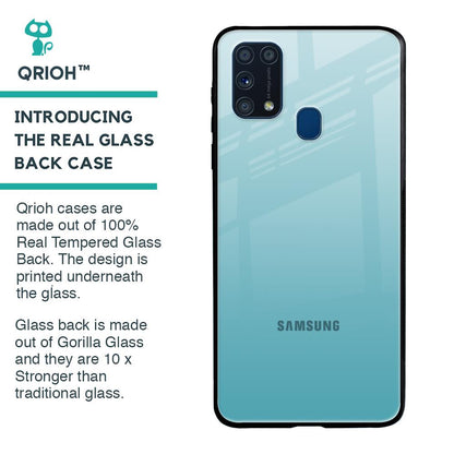Arctic Blue Glass Case For Samsung Galaxy M31 Prime