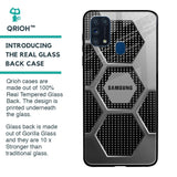 Hexagon Style Glass Case For Samsung Galaxy M31 Prime