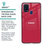 Solo Maroon Glass case for Samsung Galaxy M31 Prime