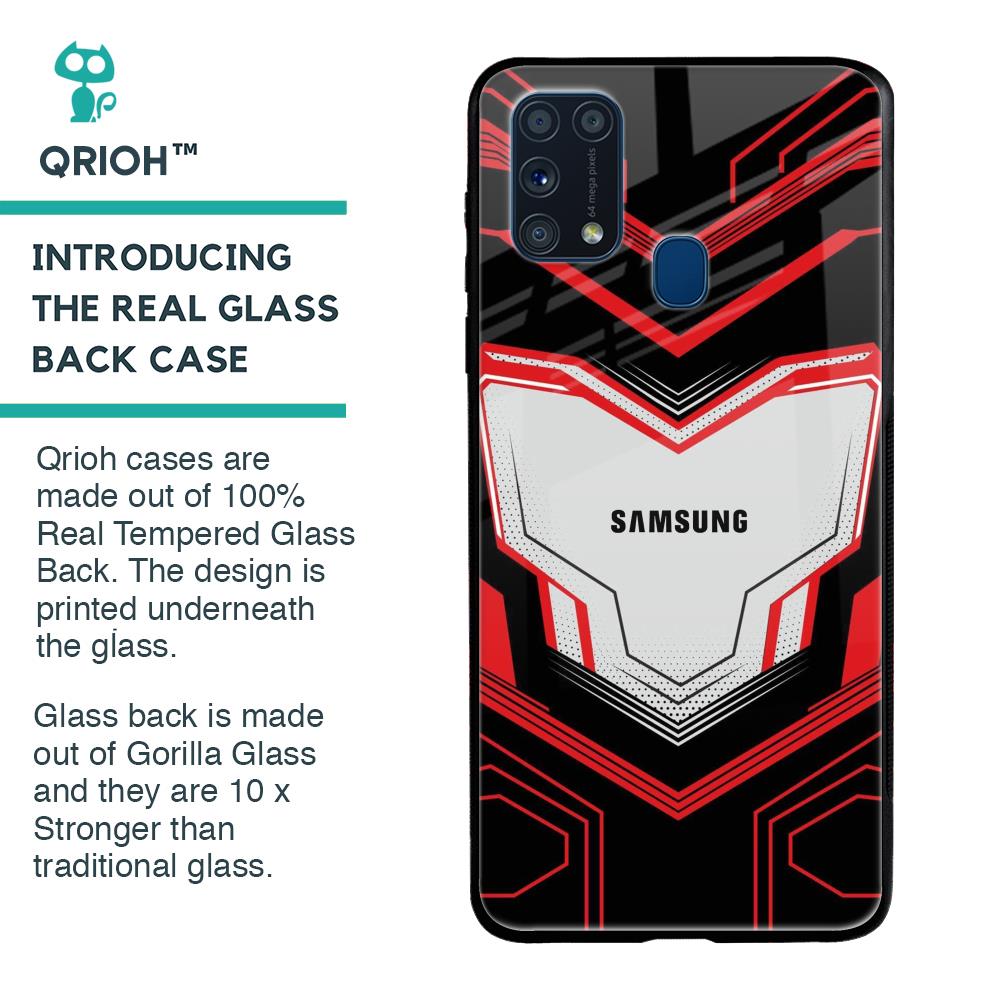 Quantum Suit Glass Case For Samsung Galaxy M31 Prime