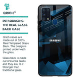 Polygonal Blue Box Glass Case For Samsung Galaxy M31 Prime