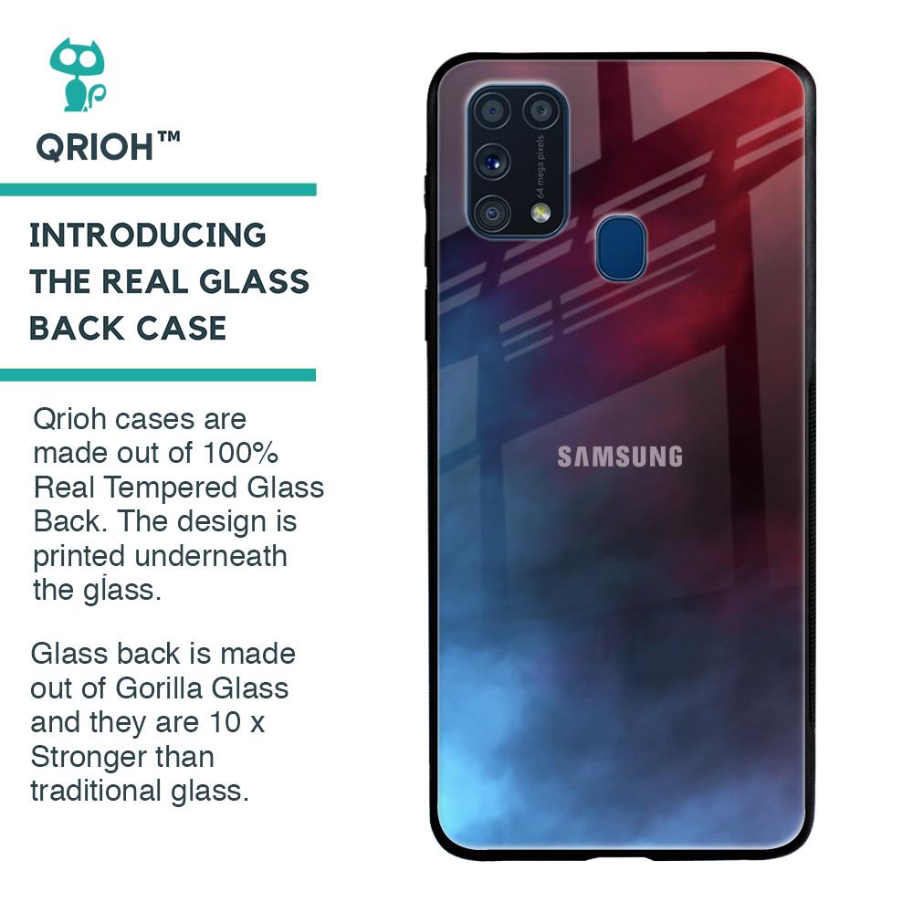 Smokey Watercolor Glass Case for Samsung Galaxy M31 Prime