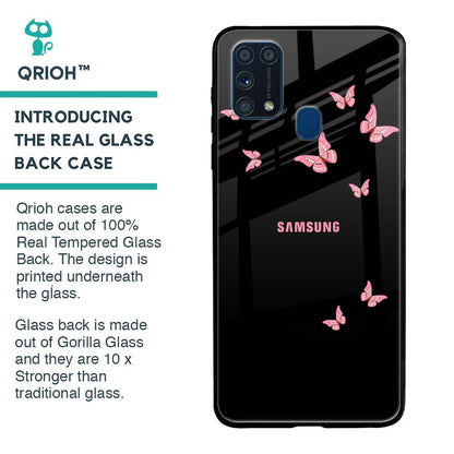 Fly Butterfly Glass Case for Samsung Galaxy M31 Prime