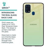 Mint Green Gradient Glass Case for Samsung Galaxy M31 Prime