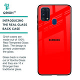 Blood Red Glass Case for Samsung Galaxy M31 Prime
