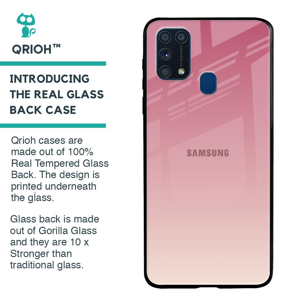 Blooming Pink Glass Case for Samsung Galaxy M31 Prime