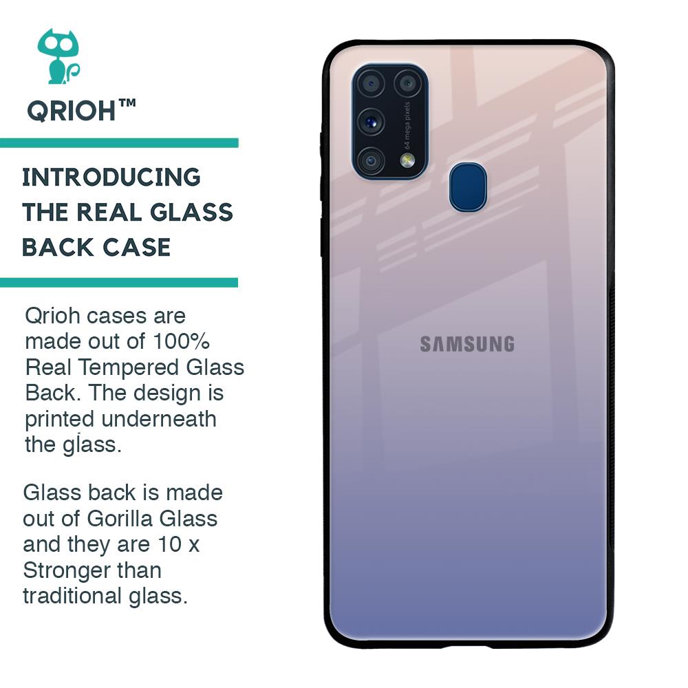 Rose Hue Glass Case for Samsung Galaxy M31 Prime