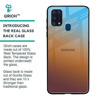 Rich Brown Glass Case for Samsung Galaxy M31 Prime