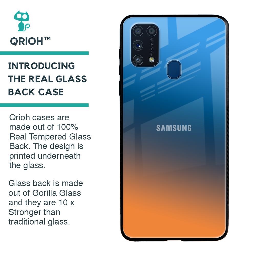 Sunset Of Ocean Glass Case for Samsung Galaxy M31 Prime