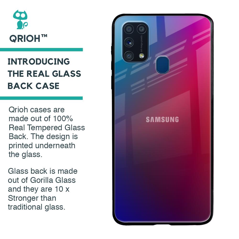 Magical Color Shade Glass Case for Samsung Galaxy M31 Prime