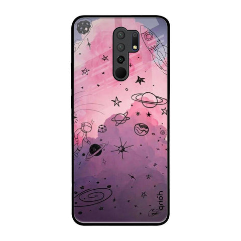 Space Doodles Poco M2 Glass Back Cover Online