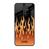 Fire Flame Poco M2 Glass Back Cover Online