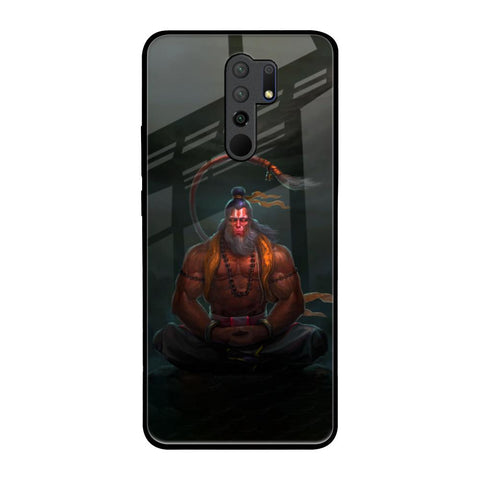 Lord Hanuman Animated Poco M2 Glass Back Cover Online