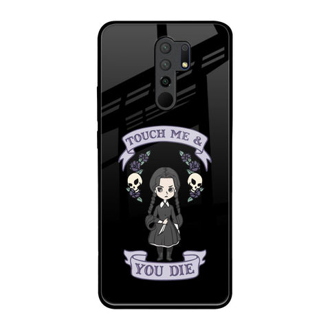 Touch Me & You Die Poco M2 Glass Back Cover Online