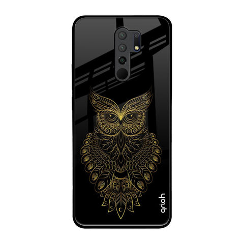 Golden Owl Poco M2 Glass Back Cover Online