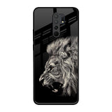 Brave Lion Poco M2 Glass Back Cover Online