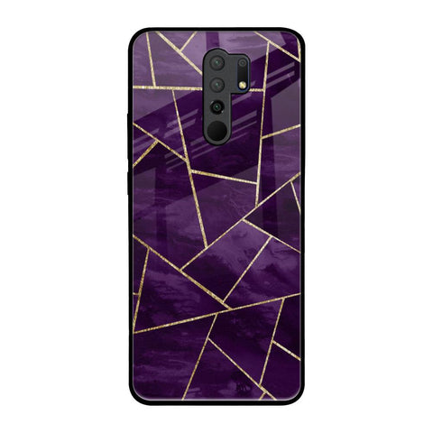 Geometric Purple Poco M2 Glass Back Cover Online