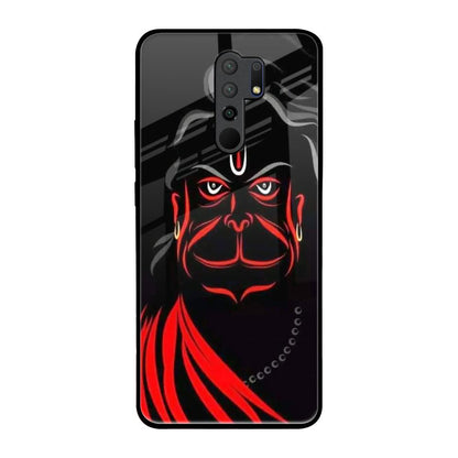 Lord Hanuman Poco M2 Glass Back Cover Online
