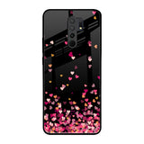 Heart Rain Fall Poco M2 Glass Back Cover Online