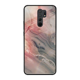 Pink And Grey Marble Poco M2 Glass Back Cover Online